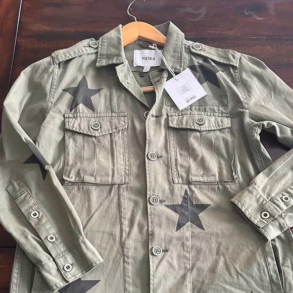 Pistola Camilo Military Jacket with ⭐️ stars ⭐️ - Picture 2 of 3